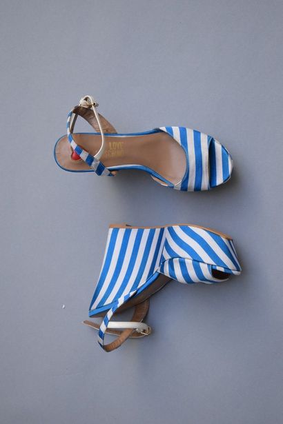 LOVE MOSCHINO 
 
Pair of wedges covered with...