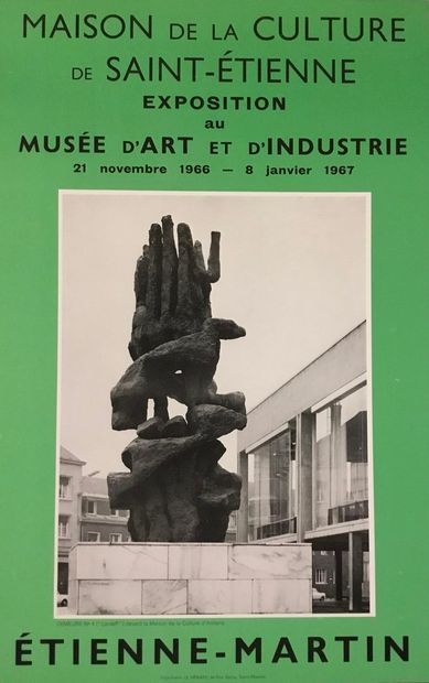 null ETIENNE-MARTIN 

Affiche maison de la culture de saint-Etienne 1967. 

Format...