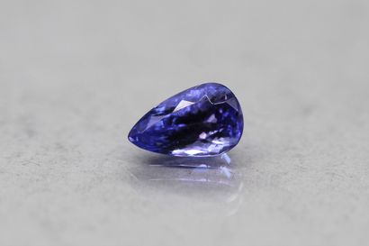 Tanzanite pear on paper.

Accompanied by...