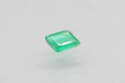 null Octagon emerald on paper.

Weight : 0.91 ct. 

Plan of separation.