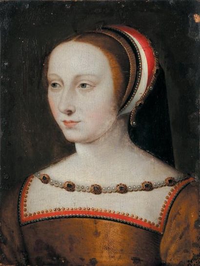 CLOUET Jean (Ecole de) (Bruxelles? Vers 1458 - Paris 1541) Portrait de Diane de Poitiers,...