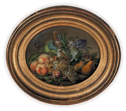 MARGRY Antoine - Actif dans la première moitié du XIXe siècle Raisins pêches et poires...