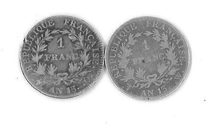 null Franc, an 13 Lille, 16 806 ex. G 443, LF 201. On joint un franc an 13 Perpignan....