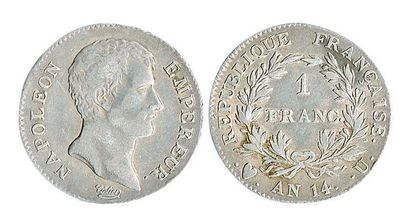 null Franc, an 14 Turin, 15 412 ex. Très rare et TB