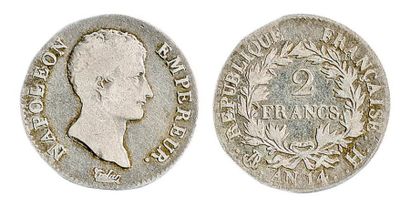 null Deux francs, an 14 La Rochelle, 1 036 ex. Extrêmement rare et B