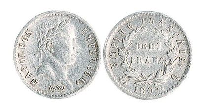 null Demi franc, 1809 Perpignan, 69 585 ex. TTB