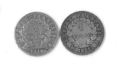 null Francs, 1810 et 1811 Paris. TTB et presque superbe