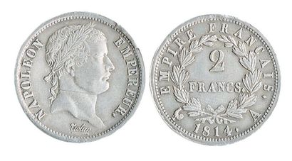 null Deux francs, 1814 Paris. TTB