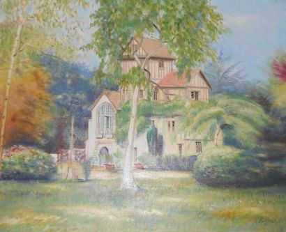 RAFLEWSKI ROLF (NÉ EN 1943) Le moulin de Genvilliers à Giverny, 2004 Peinture sur...