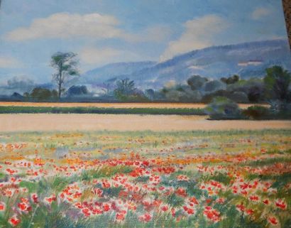 RAFLEWSKI ROLF (NÉ EN 1943) Giverny, les champs du Gand Val, 2003 Peinture sur toile,...
