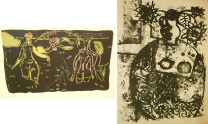 MARCHAND ANDRÉ (1907-1997) Les baigneuses noires Lithographie, signée en bas à gauche,...