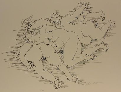 MASSON ANDRÉ (1896-1987) Trois nus Lithographie, signée en bas à droite, numérotée...