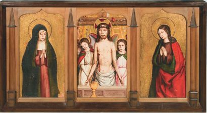 JIMENEZ (ou Ximenez) Juan - Actif en Aragon vers 1500 - 1505. Le Christ au tombeau...