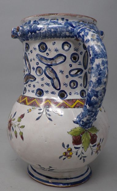 null NEVERS

Earthenware pitcher with openwork neck with polychrome revolutionary...