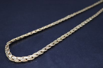 Yellow gold necklace 18K (750) with palm...