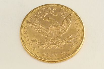 null Une pièce en or de 10 dollars " Coronet Head - Eagle " avec devise.

1886 (x1)



Poids...