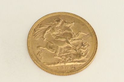 null Une pièce en or de 1 souverain Edouard VII.

1907 (x1)



Poids : 7.90 g.