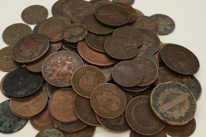 null Lot de monnaie en cuivre comprenant entre autre : 

1 kreuzer 1812 B, 1816 B,...