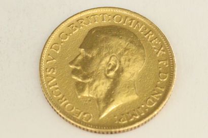 Gold coin of 1 sovereign George V.

1911...