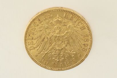 null Gold coin of 20 Wilhelm II mark. 1898 A

A : Berlin workshop



TTB.

Weight...