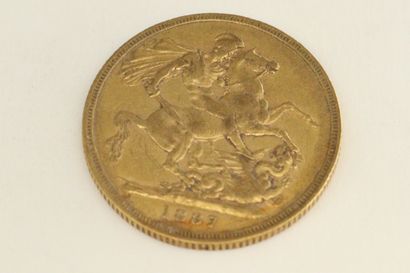 null Une pièce en or de 1 souverain Victoria " young head ".

1887 (x1).



Poids...