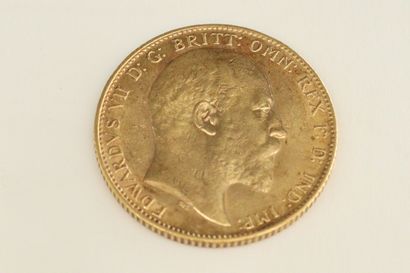 null Gold coin of 1 sovereign Edward VII. 1910



TTB.

Weight : 7.99 g.