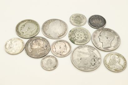 
Set of silver coins including :




ITALY:...