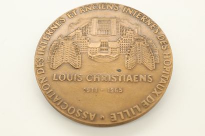 null Table medal in bronze

Obverse: right profile of Doctor Louis Christiaens, sb...