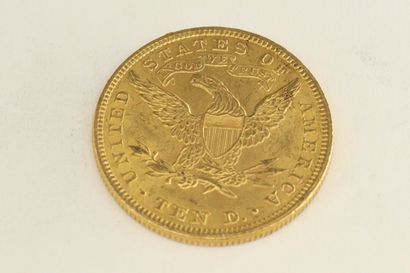 null Une pièce en or de 10 dollars " Coronet Head - Eagle " avec devise.

1907 (x1)



Poids...