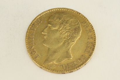 A gold coin of 40 francs Bonaparte

AN 12...