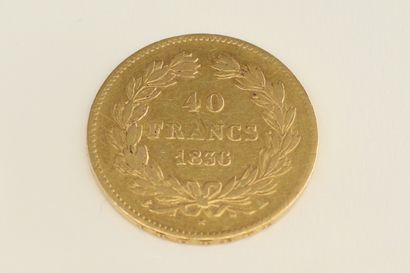 null Pièce en or de 40 francs Louis Philippe I (1836 A)

TTB à SUP. 

Poids : 12.90...