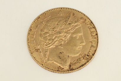 null Pièce en or 10 francs Cérès IIIème République

10 francs 1895 A (x1)



A :...