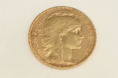 null Pièce en or de 20 francs coq.

1900 (x1).



TTB.

Poids : 6.45 g.