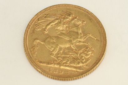 null Une pièce en or de 1 souverain Victoria " effigie du jubilé ".

- 1893 S (x1)...