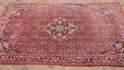 null Bidjar carpet - Iran

Middle of the XXth century

Wool velvet on cotton foundation.

Dim....