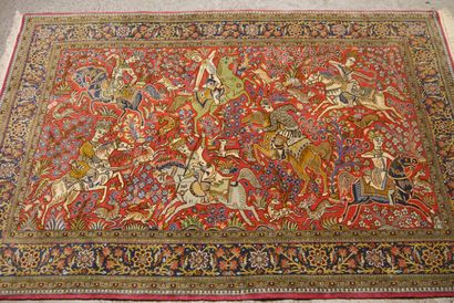 null Original and fine Ghoum kork carpet - Iran

Circa 1960

Lamb's wool velvet on...