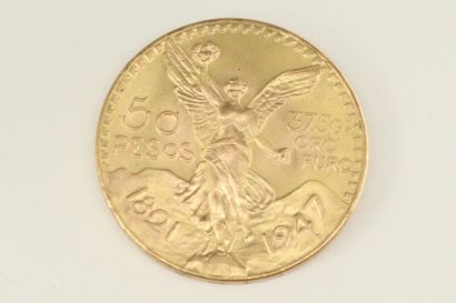 null Gold coin of 50 pesos. 

Weight : 41.60 g.