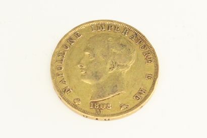 null Pièce en or de 40 Lires Napoléone Imperator E Re (1808 M)



TTB à SUP.

Poids...