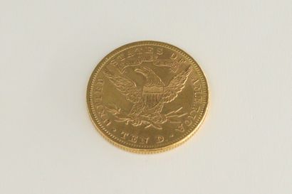 null Pièce en or de 10 dollars (1893).

Poids : 16.73 g.