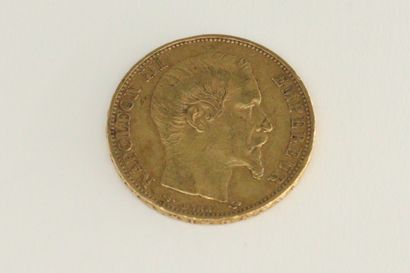 null Pièce en or de 20 francs Napoléon tête nue, 1859 A (atelier : Paris).



Poids...