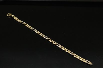 null Bracelet two gold 18K (750) flat mesh.

Wrist circumference : approx. 17 cm...