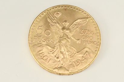 null Pièce en or de 50 pesos

Poids : 41.68 g.