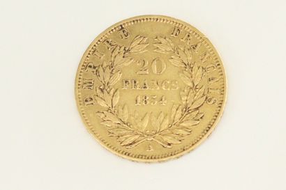 null Pièce en or de 20 francs Napoléon III tête nue

TTB à SUP.

Poids : 6.45 g.