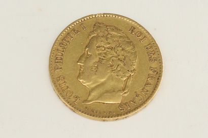 Pièce en or de 40 francs Louis Philippe (1833...