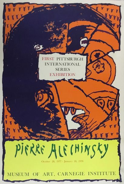 ALECHINSKY Pierre 
Affiche originale 1978...