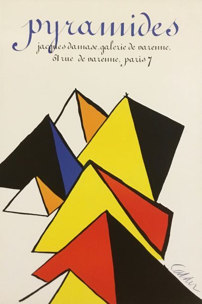 null CALDER Alexandre 

Affiche offset Galerie Damase. 

64 x 43 cm