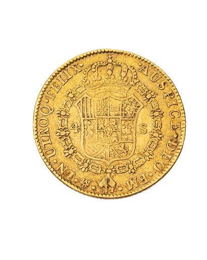 null MEXIQUE

Charles III 

Quatre escudos or 1777, Mexico 

FR 34, KM 142.2 CAL...