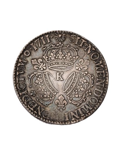 null MONNAIE ROYALE

LOUIS XIV 

Ecu d'argent aux trois couronnes 1711 Bordeaux

Dup....