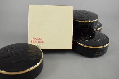null CARON



Set of five black and gold plastic compacts, one with its original...