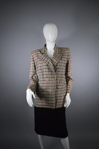 null SONIA RYKIEL



Women's cotton jacket, wine-colored check pattern, right/left...